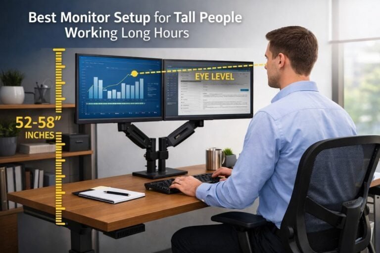 Best Monitor Setup for Tall People