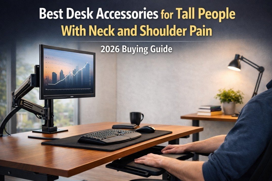 desk accessories for tall people with neck and shoulder pain