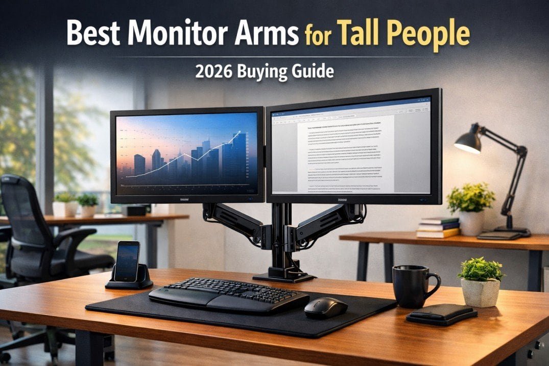 Best monitor arms for tall people with extended height range