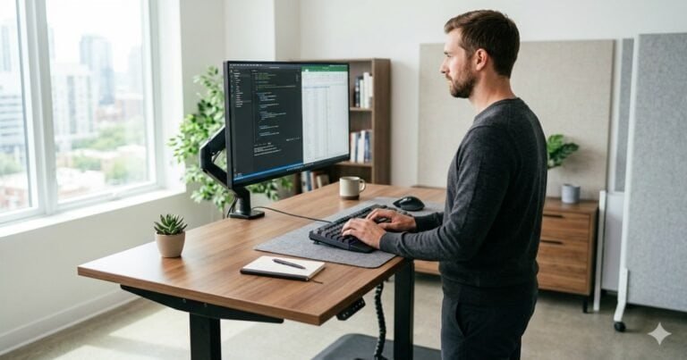 Best keyboards for tall people with ergonomic workstation setup