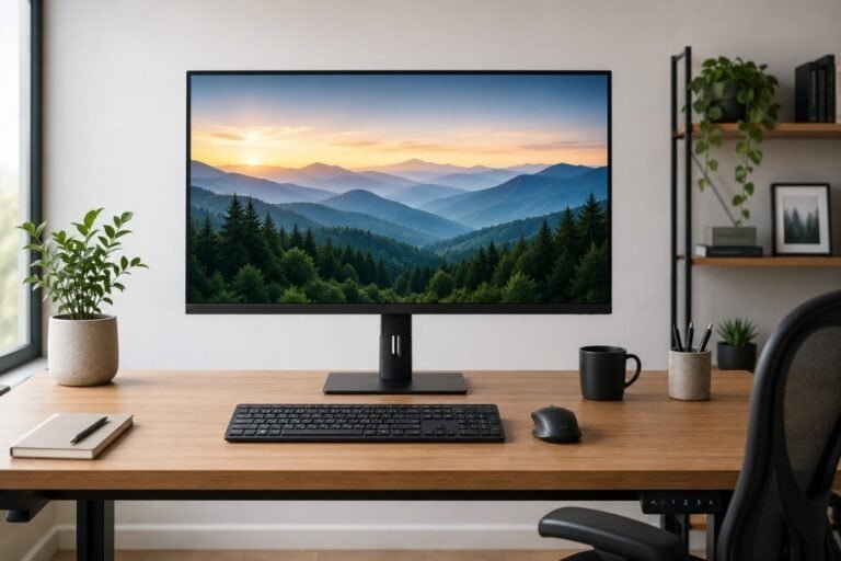 Best monitors for tall people ergonomic workstation setup
